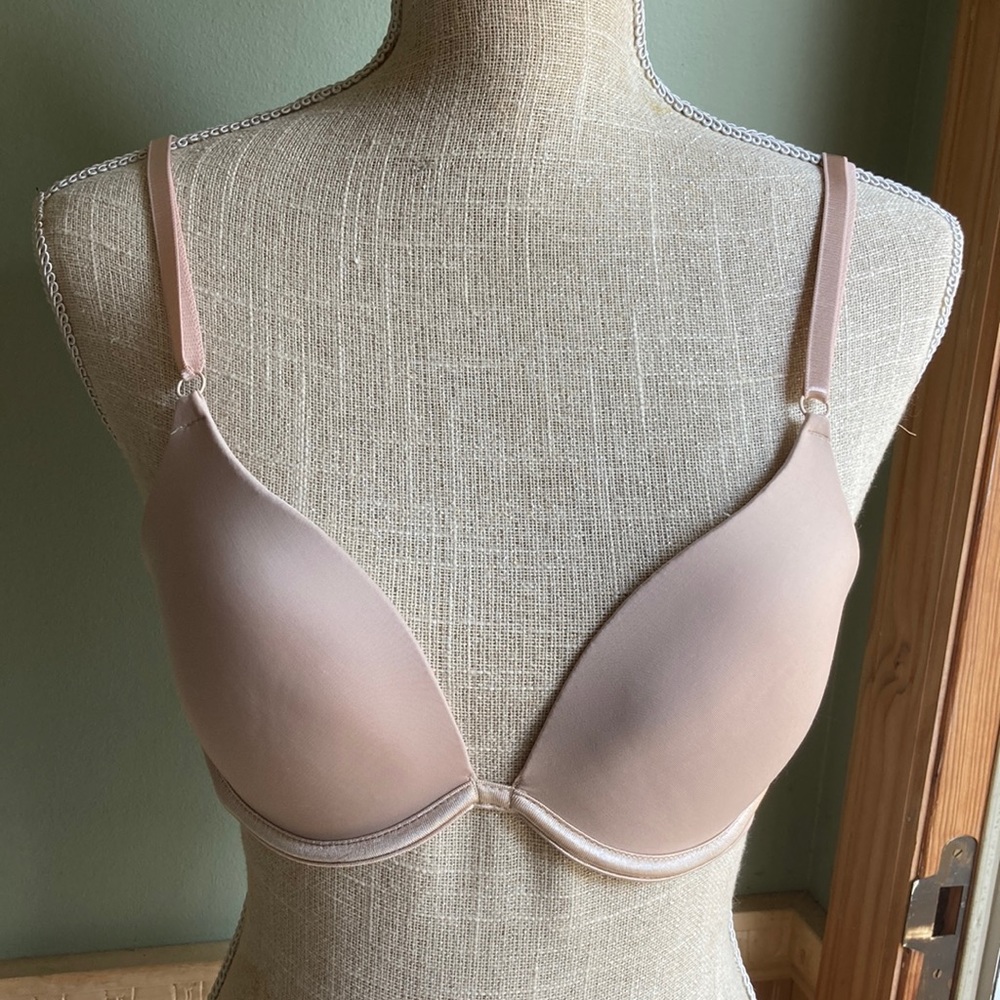 Dots beige underwire bra - size 34C